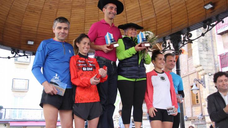 Zarauzko Bikote Mistoen Krosean bigarren geratu da Maite Arraiza