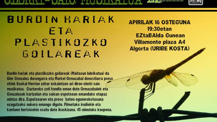 "Burdin-hariak eta plastikozko koilareak" errezitaldia