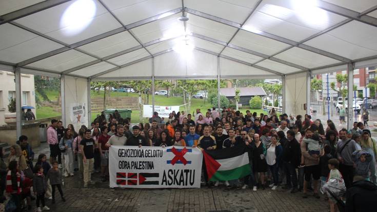 1.000 euro bildu dituzte Palestinaren aldeko Sopelako Kuadrilla Egunean