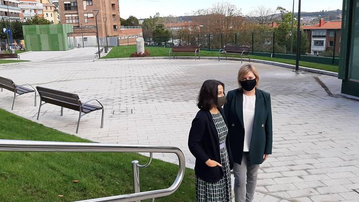 Algorta erdiguneko Manuel Gainza parke berria ireki du Udalak
