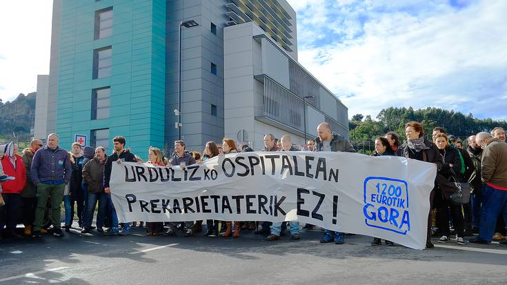 Urdulizko ospitalearen atal batzuen pribatizazioa salatu du ELAk