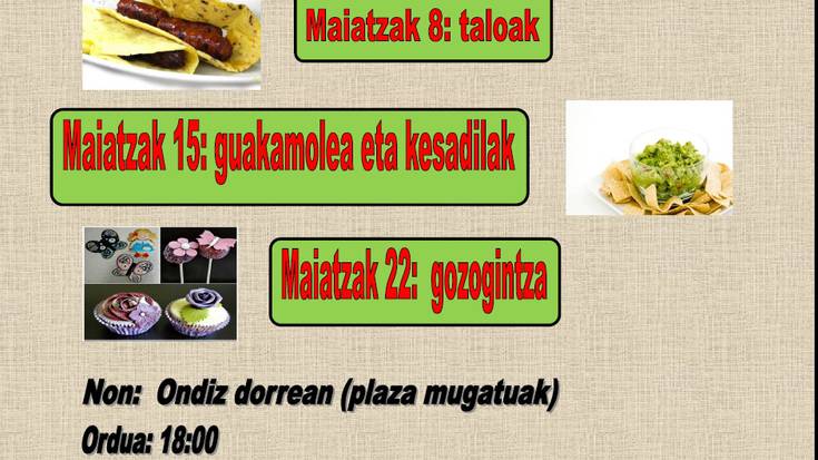 Berbaldun ekimenak sukaldaritza-tailerrak antolatu ditu