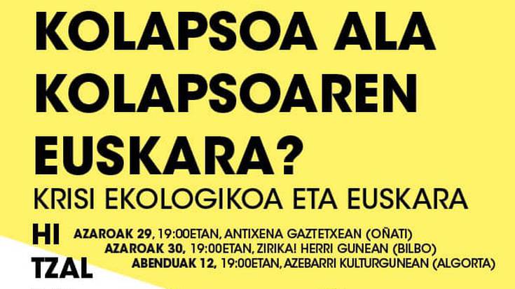 Berbaldia: "Euskararen kolapsoa ala kolapsoaren euskara?"