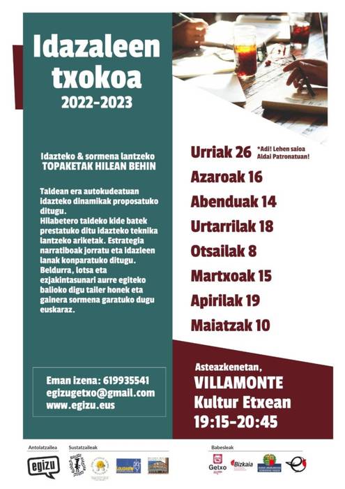 Idazaleen Txokoa