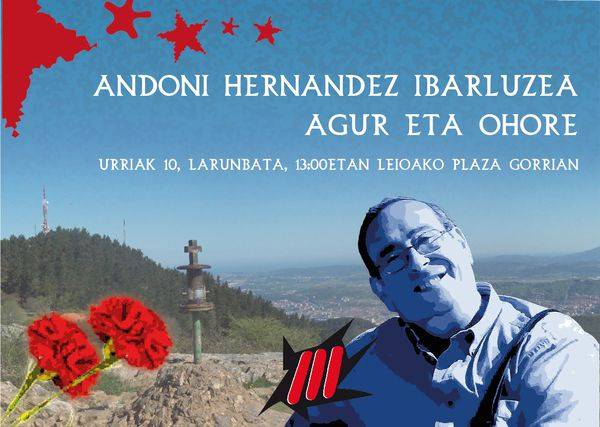 Andoni Hernandezi omenaldia egingo diote bihar