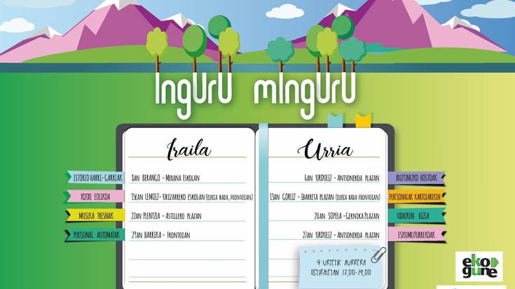 Ingurugiro eta birziklapenari buruzko tailerrak bueltatuko dira Uribe Kostako Mankomunitatera