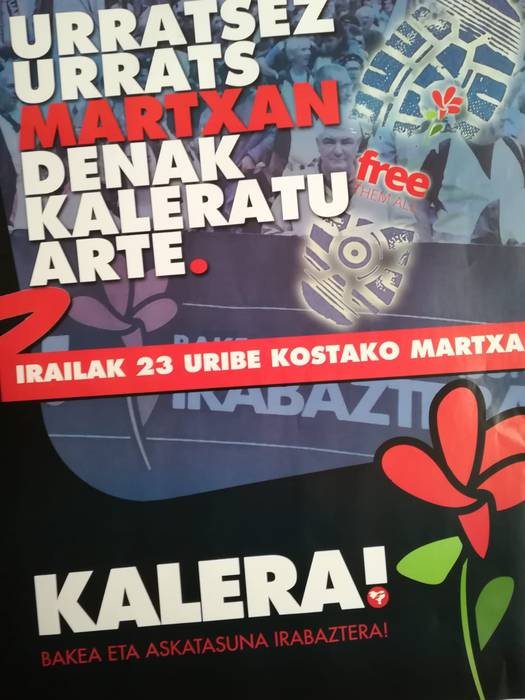 Euskal preso, iheslari eta deportatu politikoen aldeko martxa, domekan