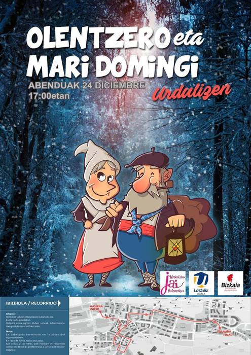 Olentzero eta Mari Domingi Urdulizera datoz!