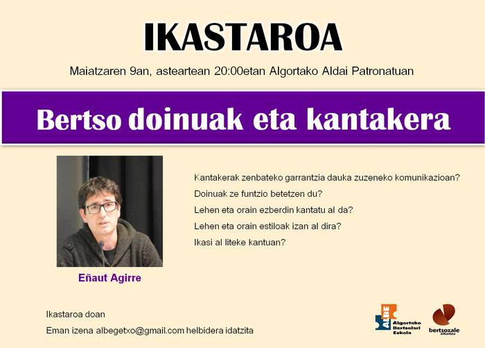 Bertso-doinuak eta kantakera-ikastaroa!