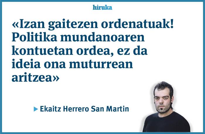Izan gaitezen ordenatuak