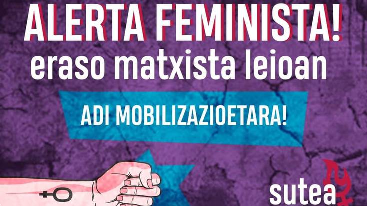 Elkarretaratzea egingo dute gaur iluntzean Leioan jazotako eraso matxista salatzeko