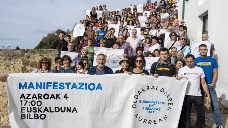 Euskararen aldeko zapatuko manifestaziora joateko deia egin du Getxoko euskalgintzak
