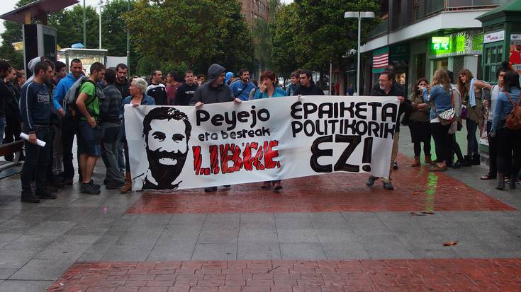 Mikel Moreno libre nahi dutela aldarrikatu zuten atzo Algortan