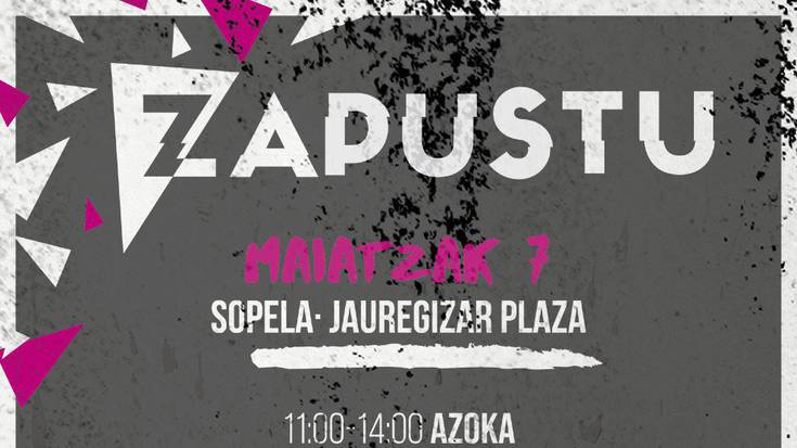 Elkartasun jaieguna ospatuko du Zapustuk maiatzaren 7an