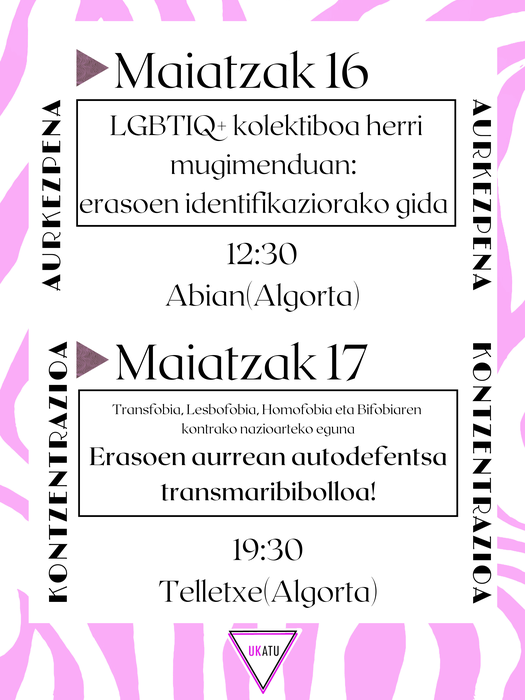 Erasoen aurrean autodefentsa transmaribibolloa!  KONTZENTRAZIOA