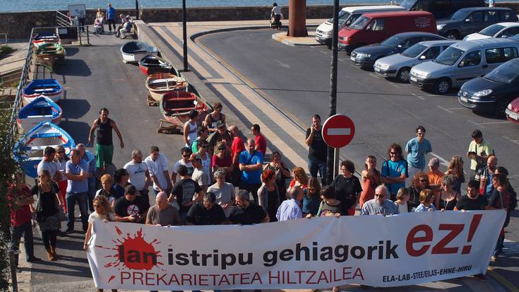 Basalaneko beharginek lanuztea egingo dute astelehenean lan-istripu hilgarria salatzeko