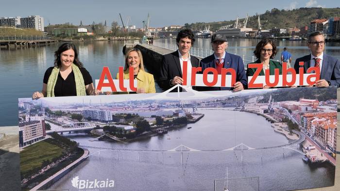 All Iron Zubia izena jarriko diote Erandio eta Barakaldo arteko zubi mugikorrari