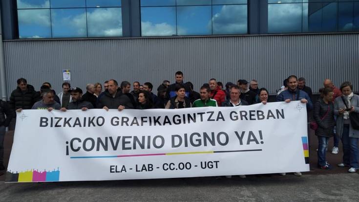 Bizkaiko Arte Grafikoen sektoreko langileek greba egingo dute maiatzaren 22an eta 23an