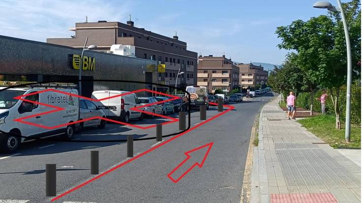 Sopelako Udalak doikuntzak egingo ditu Aldeko kalean trafikoa antolatzeko