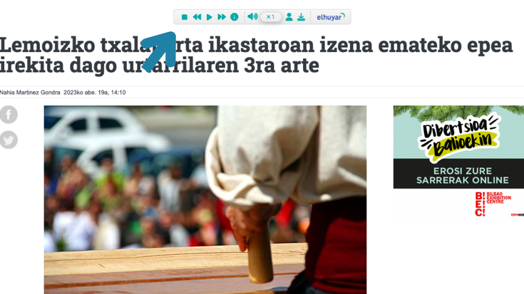 'Hiruka.eus'-eko testuak irakurri ordez entzuteko aukera dago orain