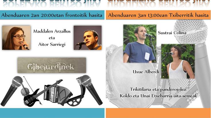 Asteburuan bertso-jira Sopelan eta Urdulizen! 