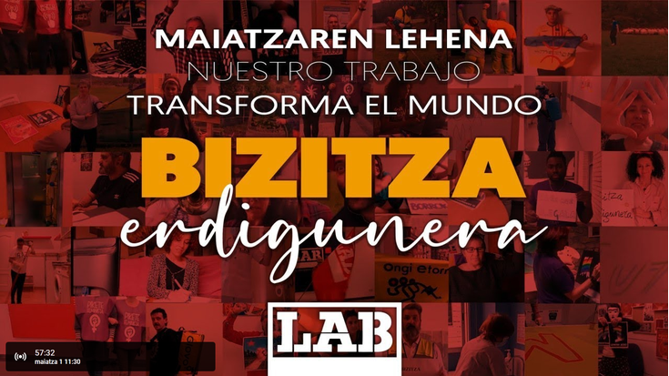Maiatzaren lehenean, bizitza erdigunera eraman gura du LAB sindikatuak