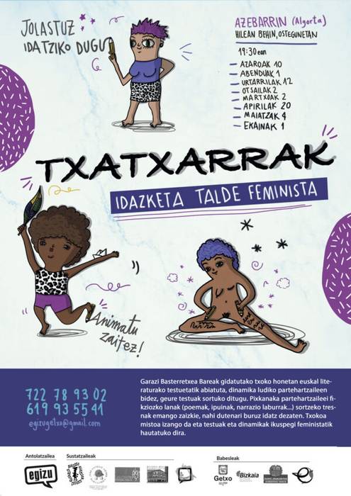 Tailerra: Txatxarrak idazketa talde feminista