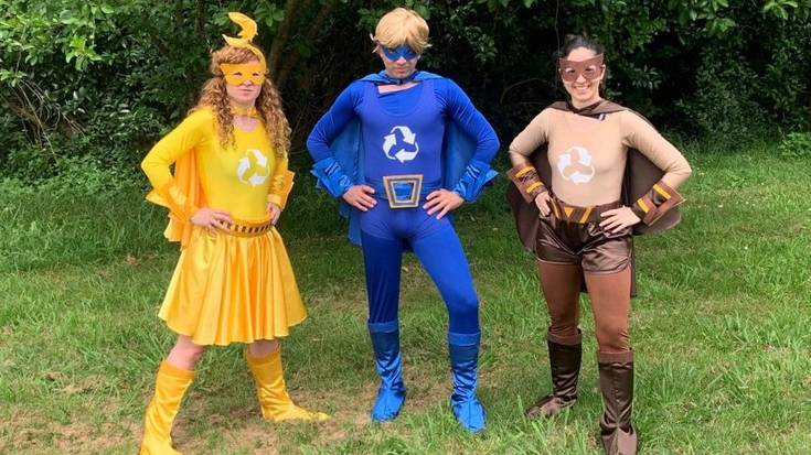Birzi taldeko super heroiek Uribe Kostako ikastetxeak bisitatuko dituzte birziklapena sustatzeko