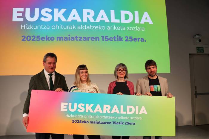 2025eko maiatzaren 15etik 25era egingo dute laugarren Euskaraldia