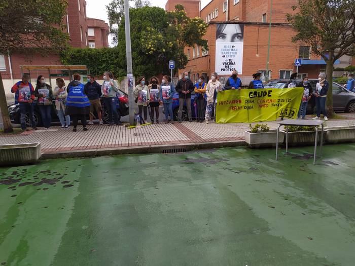Gaude enpresako langileak borrokan, lan hitzarmen duin baten alde